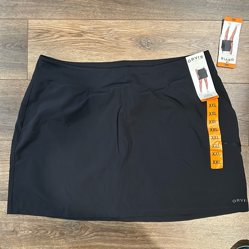 Orvis ladies tech skort NWT black